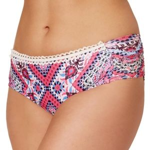 Becca by Rebecca Virtue Women's Plus Secret Garden Printed Swim Bottoms NWT